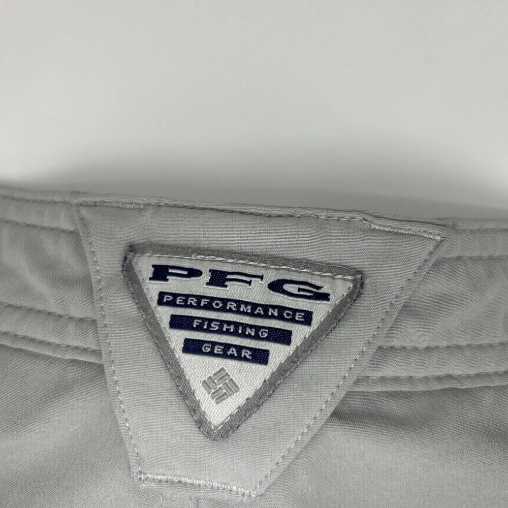 Columbia PFG‎ Mens Gray Performance Fishing Gear Shorts Size 36 Utility Outdoor